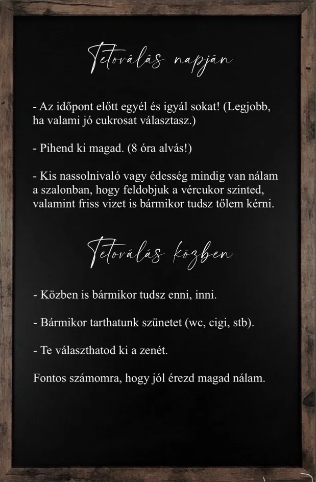 Tetoválás közben