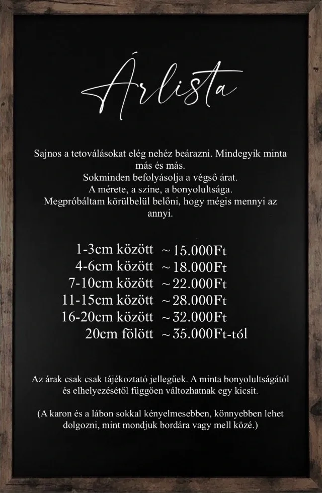RakeInk price list